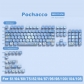Pochacco 104+18 Clear PC+PBT Dye-subbed Pudding Jelly Keycaps Set MSA Profile Mechanical Keyboard